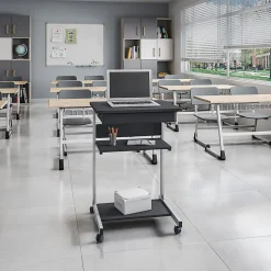 Techni Mobili 22"W Laptop Table Standing Desk, Graphite