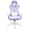 Techni Sport Cow Series Ergonomic Fabric Computer Gaming Chair, Lavender