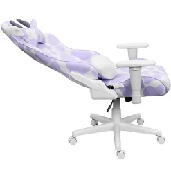 Techni Sport Cow Series Ergonomic Fabric Computer Gaming Chair, Lavender