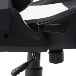 Techni Sport Ergonomic Faux Leather Computer Gaming Chair, White/Black