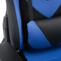 Techni Sport Ergonomic Faux Leather Computer Gaming Chair, Black/Blue
