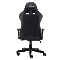 Techni Sport Ergonomic Faux Leather Computer Gaming Chair, Black/Blue