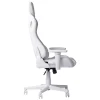 Techni Sport Ergonomic Velvet Computer Gaming Chair, White