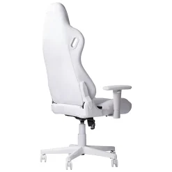 Techni Sport Ergonomic Velvet Computer Gaming Chair, White