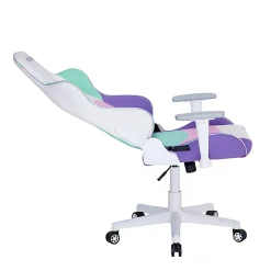 Techni Sport Kawaii Ergonomic Faux Leather Computer Gaming Chair, Multicolor