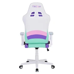Techni Sport Kawaii Ergonomic Faux Leather Computer Gaming Chair, Multicolor