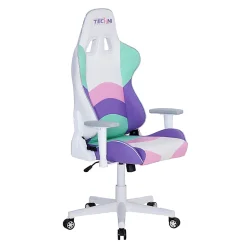 Techni Sport Kawaii Ergonomic Faux Leather Computer Gaming Chair, Multicolor