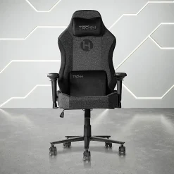 Techni Sport Orion Series Ergonomic Fabric Computer Gaming Chair, Black