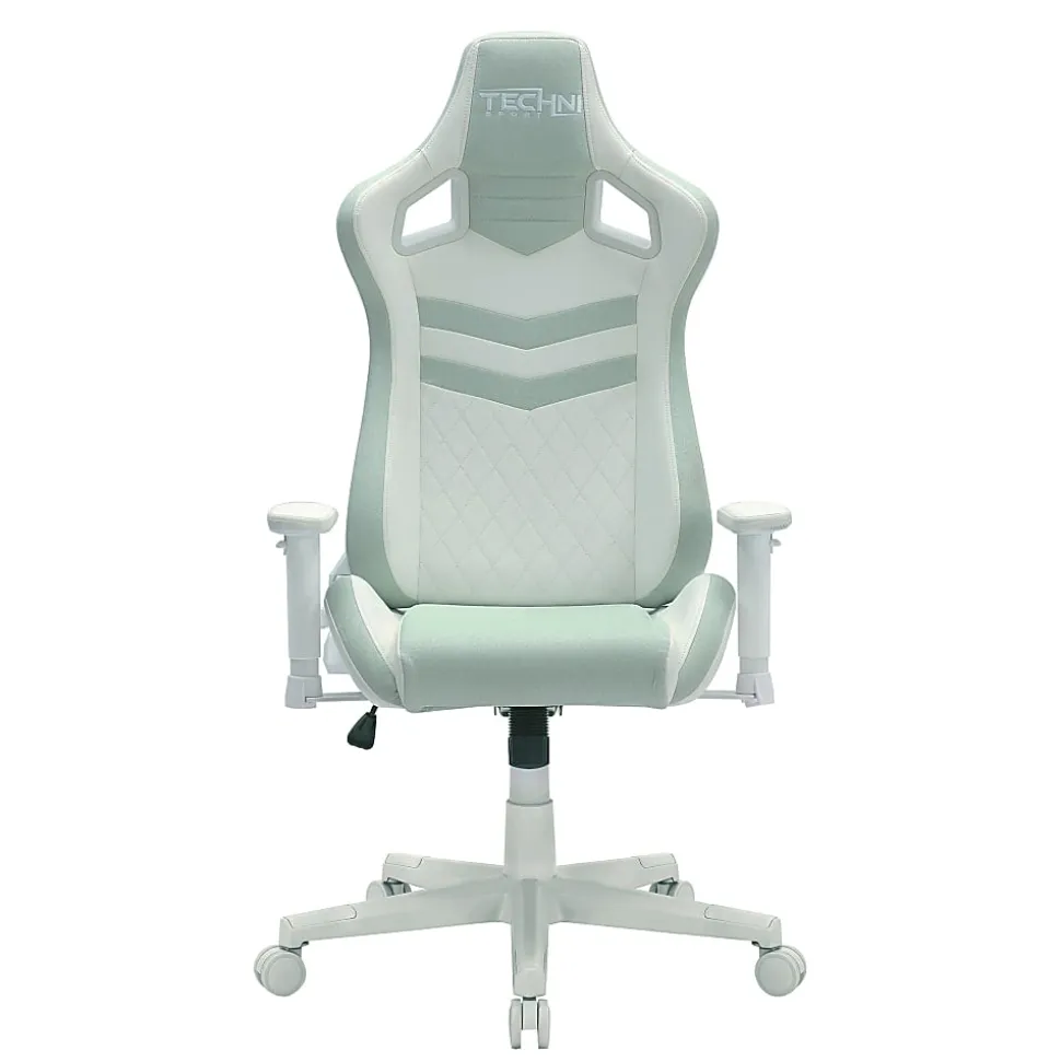 Techni Sport Pastel Series Ergonomic Faux Leather Computer Gaming Chair, Mint Green