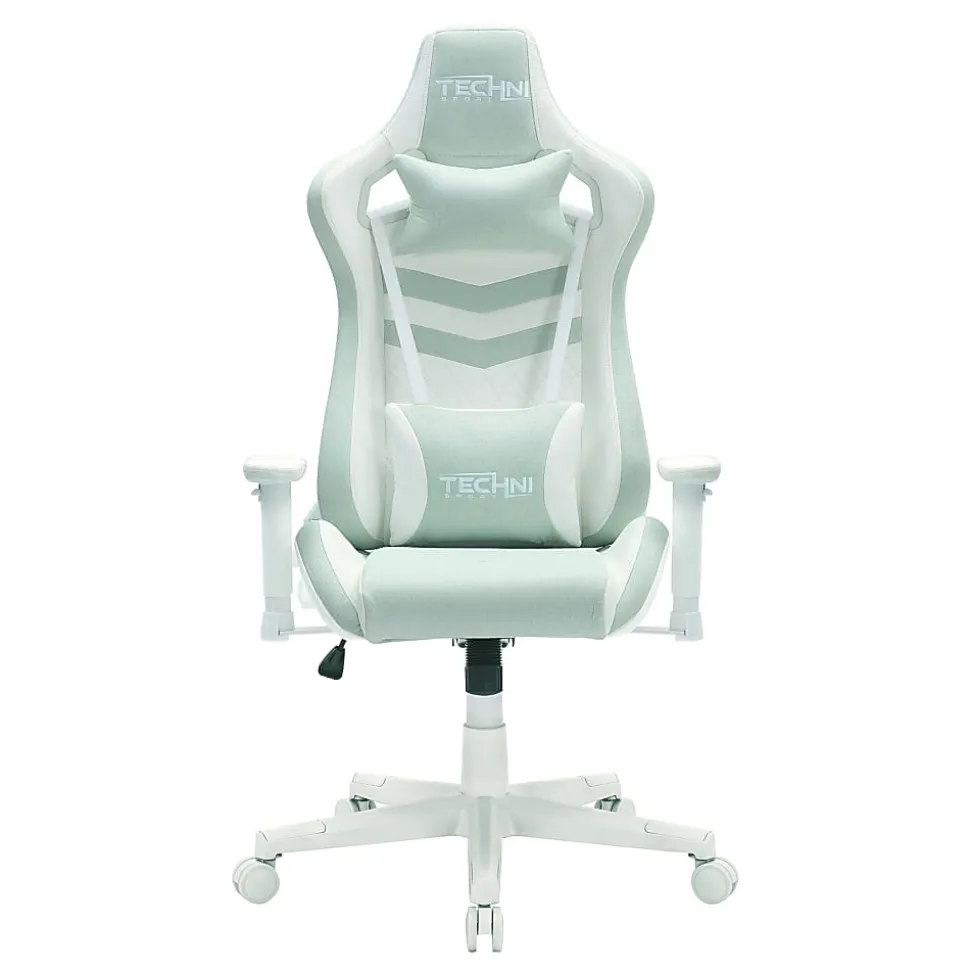 Techni Sport Pastel Series Ergonomic Faux Leather Computer Gaming Chair, Mint Green