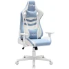 Techni Sport Pastel Series Ergonomic Faux Leather Computer Gaming Chair, Blue