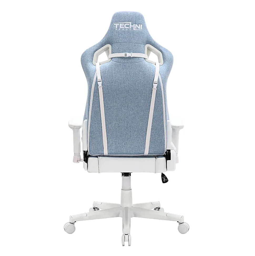 Techni Sport Pastel Series Ergonomic Faux Leather Computer Gaming Chair, Blue