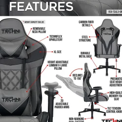 Techni Sport RTA-TSXL3-GRY Computer Gaming Chair