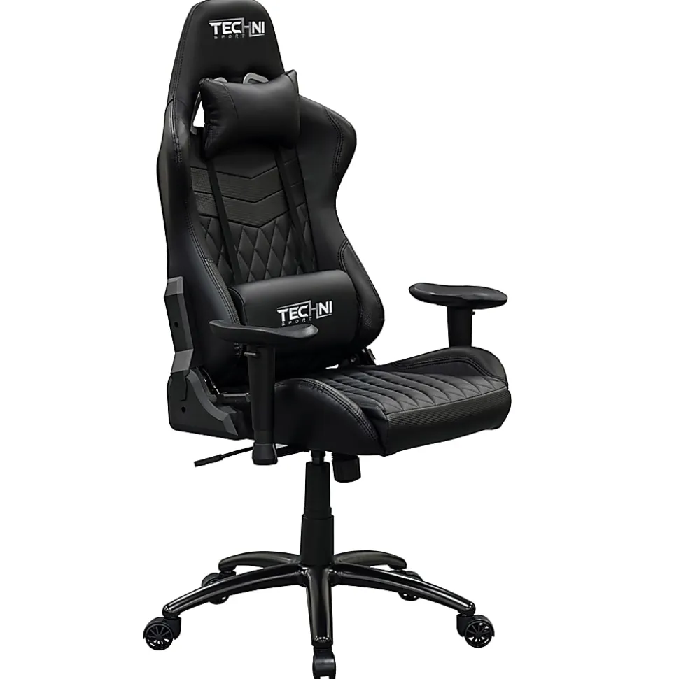 Techni Sport TS51-BK Ergonomic Faux Leather Computer Gaming Chair