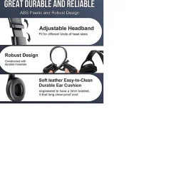 Techprotectus Noise Cancelling Headset, USB Connector, Black, TP-H13H-USB