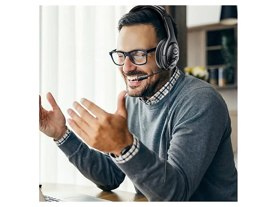 Techprotectus Noise Cancelling Headset, USB Connector, Black, TP-H13H-USB