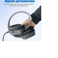 Techprotectus USB Noise Cancelling Headset, With Boom Mic, USB Connector, Black, TP-H16-USBBV