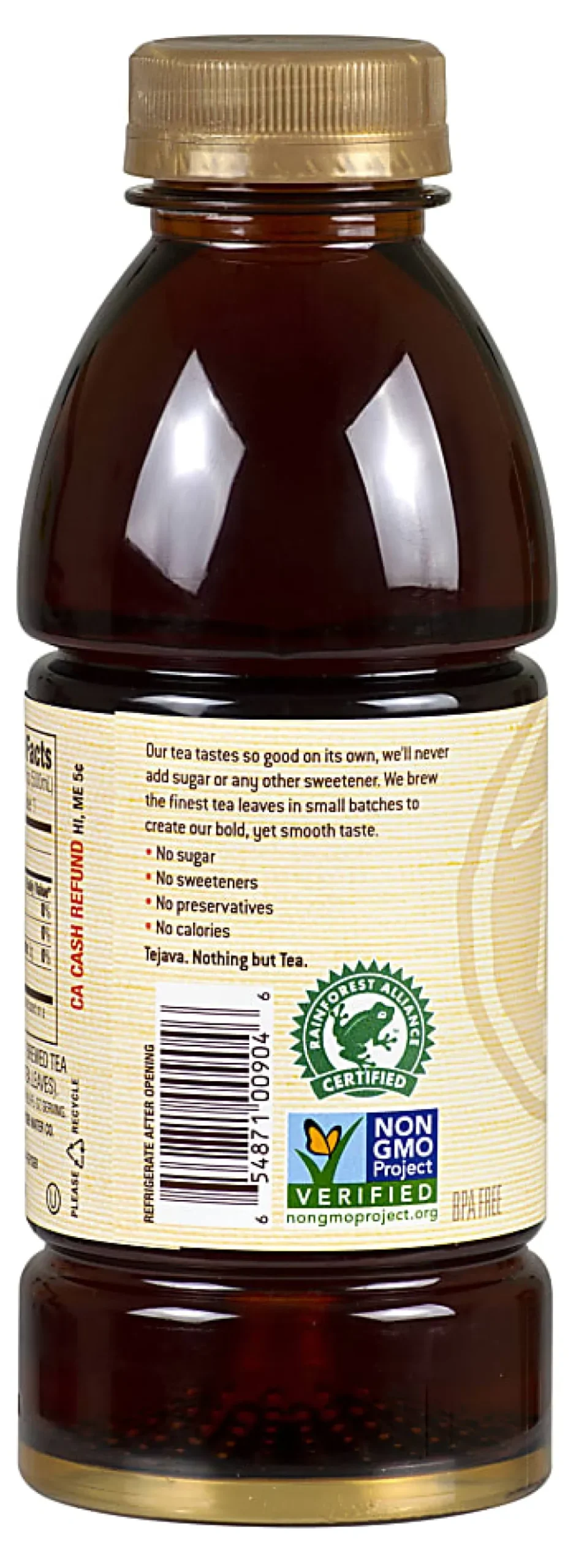 Tejava Original Unsweetened Black Tea Bags, 16.9 Oz, Carton Of 12