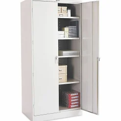 Tennsco Deluxe Steel Storage Cabinet, 4 Adjustable Shelves, 78