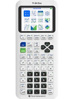 Texas Instruments TI-84 Evo Graphing Calculator, White, Total Qty 1