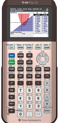 Texas Instruments® TI-84 Plus CE Color Graphing Calculator, Rose Gold