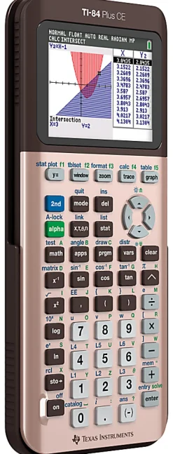 Texas Instruments® TI-84 Plus CE Color Graphing Calculator, Rose Gold