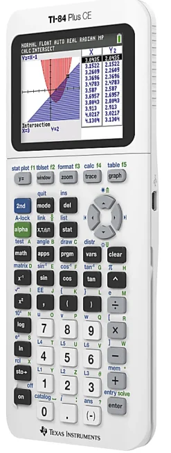 Texas Instruments TI-84 Plus CE Handheld Graphing Calculator, White