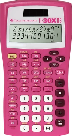 Texas Instruments® TI-30X IIS Solar Scientific Calculator, Pink