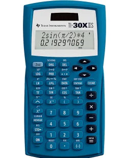 Texas Instruments® TI-30X IIS Solar Scientific Calculator, Blue