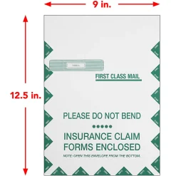 TFP Data Systems UB04 Hospital Claim Envelopes, Box Of 500
