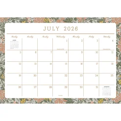 2026-2027, TF Publishing Artisan Legacy Medium Desk Pad Monthly Blotter Calendar, 17