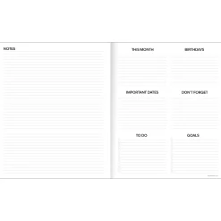 2026-2027, TF Publishing  Blocked Colors Large Monthly Planner, 11" x 9", July 2026 to June 2027
