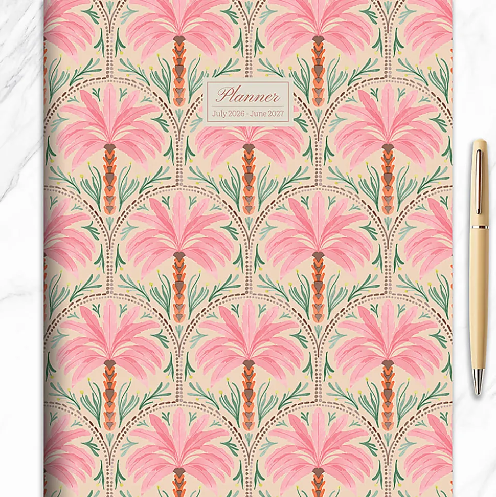 2026-2027, TF Publishing Exotic Palms Large Monthly Planner, 11" x 9", July 2026 to June 2027