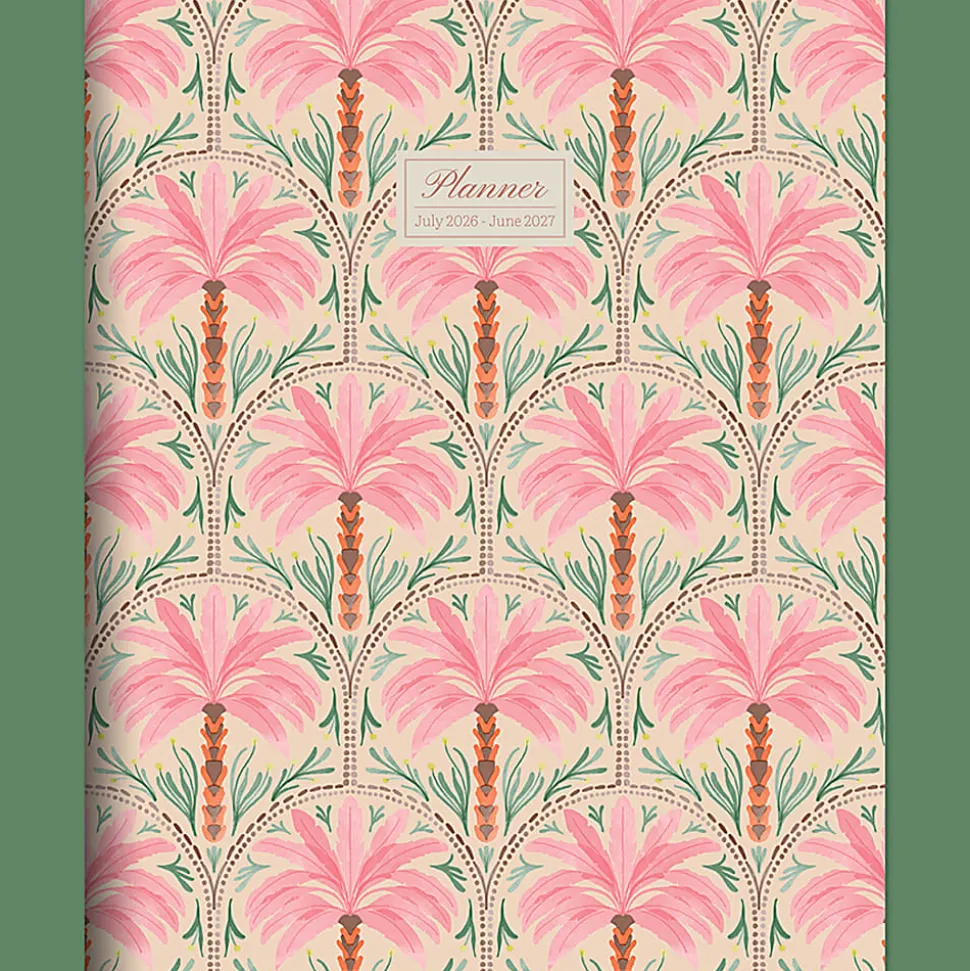 2026-2027, TF Publishing Exotic Palms Large Monthly Planner, 11" x 9", July 2026 to June 2027