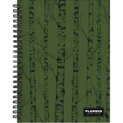 2026-2027, TF Publishing  Green Forest Medium Weekly Monthly Planner, 8" x 6.5", July 2026 to June 2027