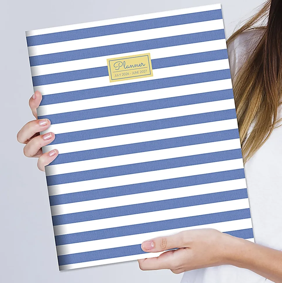 2026-2027, TF Publishing Linen Lines Large Monthly Planner, 11" x 9", July 2026 to June 2027