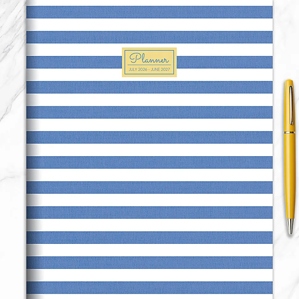 2026-2027, TF Publishing Linen Lines Large Monthly Planner, 11" x 9", July 2026 to June 2027