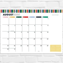 2026-2027, TF Publishing Long Weekend Medium Desk Pad Monthly Blotter Calendar, 17" x 12", July 2026 to June 2027