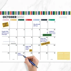 2026-2027, TF Publishing Long Weekend Medium Desk Pad Monthly Blotter Calendar, 17