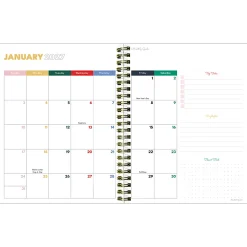 2026-2027, TF Publishing  Lovely Lemon Medium Weekly Monthly Planner, 8" x 6.5", July 2026 to June 2027