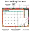 2026-2027, TF Publishing  Maximal Mirage Medium Desk Pad Monthly Blotter Calendar, 17" x 12", July 2026 to June 2027