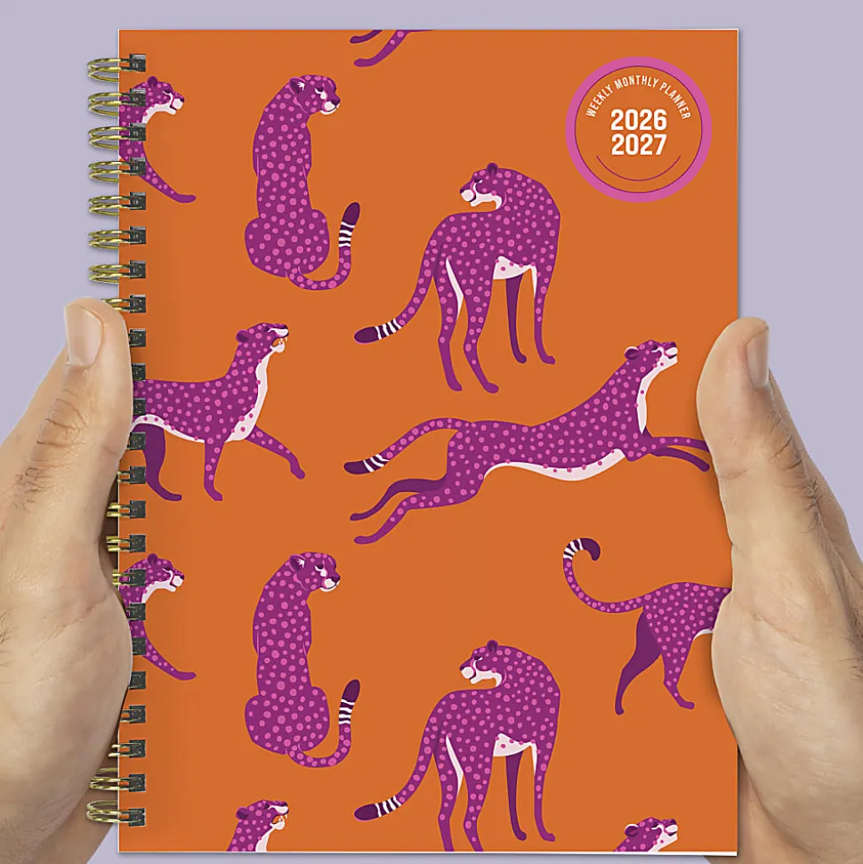 2026-2027, TF Publishing Spicy Cat Medium Weekly Monthly Planner, 8" x 6.5", July 2026 to June 2027