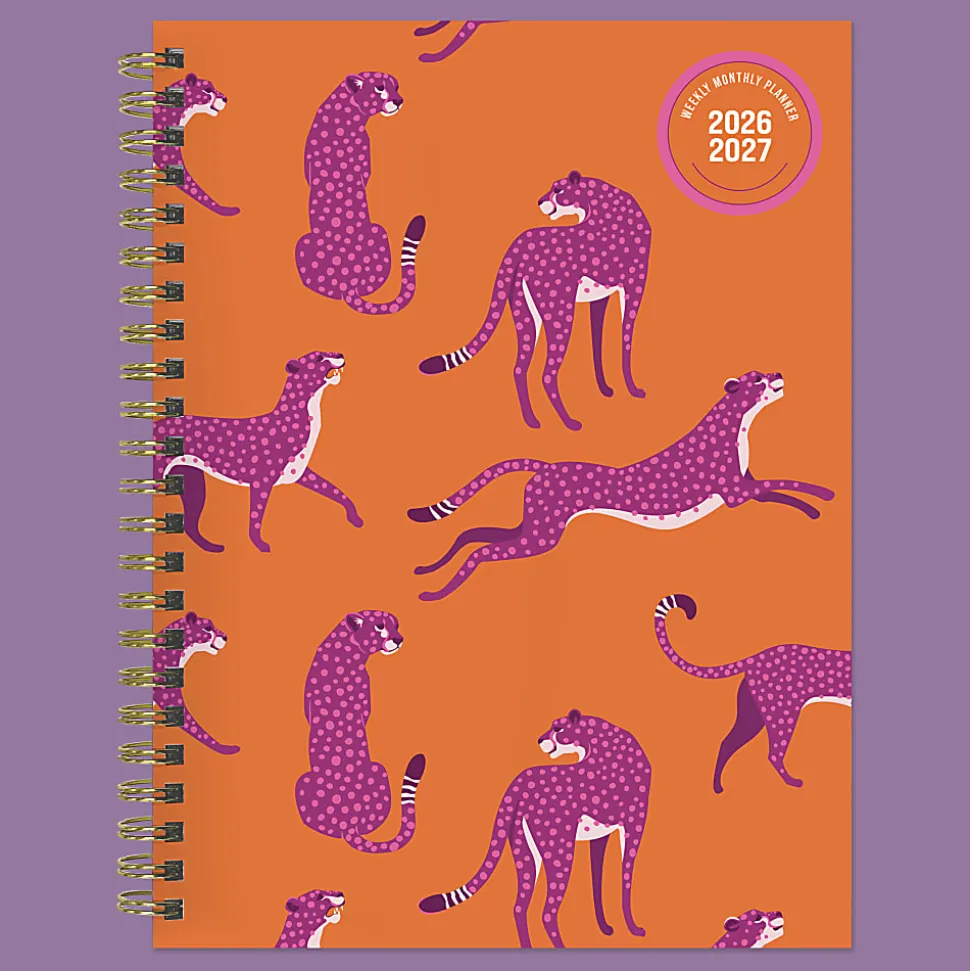 2026-2027, TF Publishing Spicy Cat Medium Weekly Monthly Planner, 8" x 6.5", July 2026 to June 2027