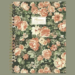 2026-2027, TF Publishing The Rose Garden Medium Weekly Monthly Planner, 8" x 6.5", July 2026 to June 2027