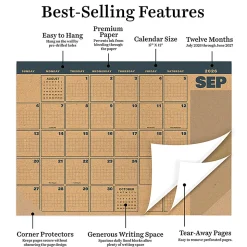 2026-2027, TF Publishing Trail + Timber Medium Desk Pad Monthly Blotter Calendar, 17