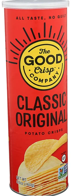 The Good Crisp Company Potato Crisps, Classic Original, 5.6 Oz, Total Qty 8