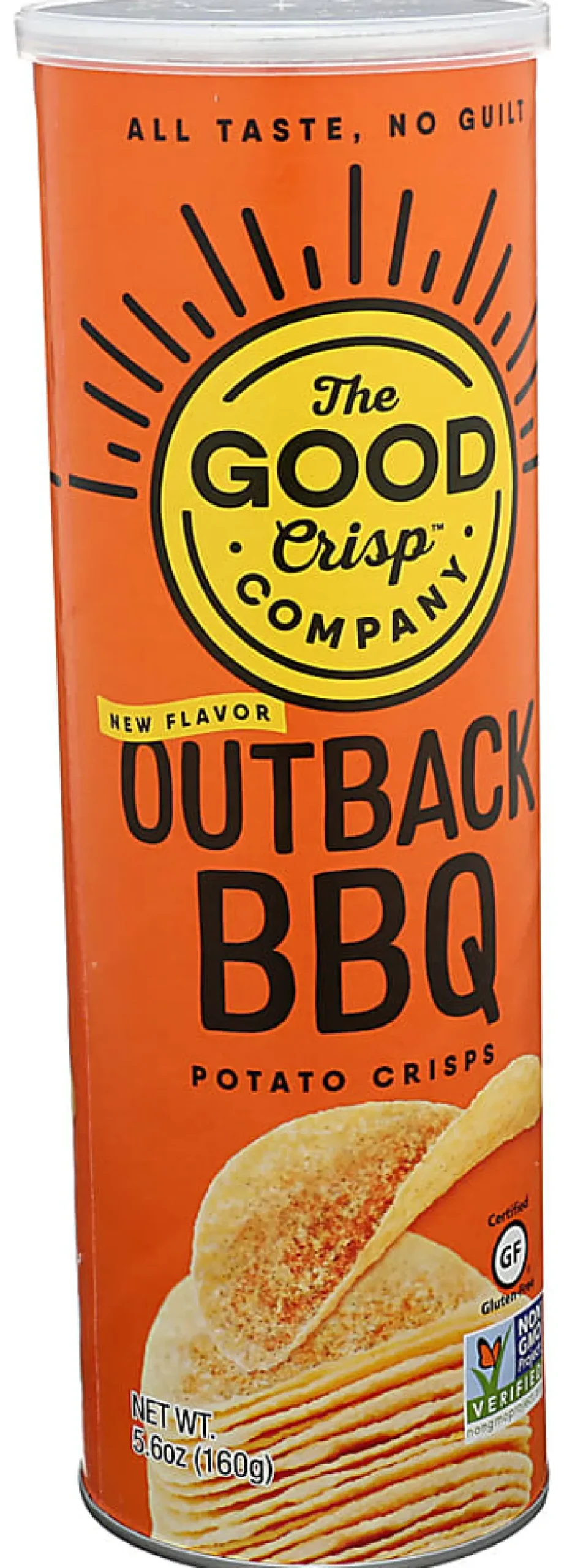The Good Crisp Company Potato Crisps, Outback Barbecue, 5.6 Oz, Total Qty 8