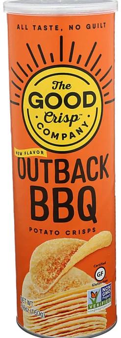 The Good Crisp Company Potato Crisps, Outback Barbecue, 5.6 Oz, Total Qty 8