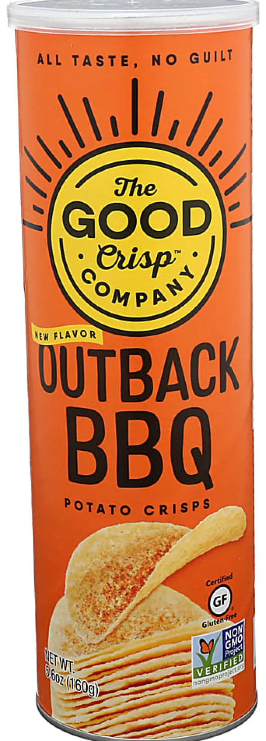 The Good Crisp Company Potato Crisps, Outback Barbecue, 5.6 Oz, Total Qty 8
