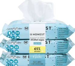 The Honest Company Sanitizing Wipes, 2 oz, Pack Of 3